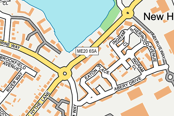 ME20 6SA map - OS OpenMap – Local (Ordnance Survey)