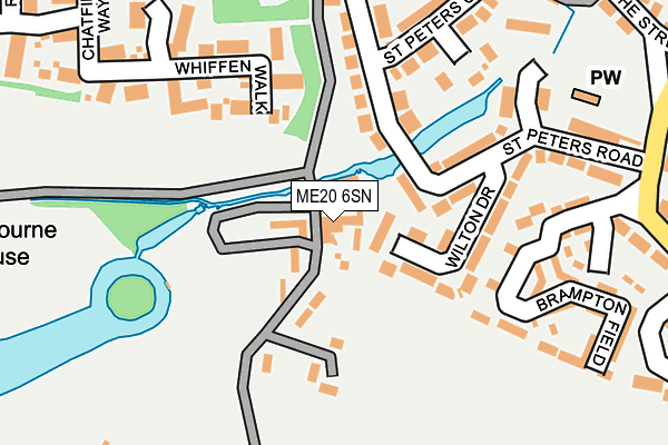 ME20 6SN map - OS OpenMap – Local (Ordnance Survey)
