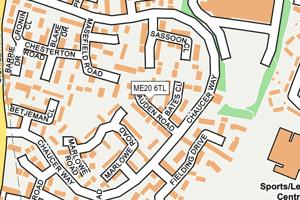 ME20 6TL map - OS OpenMap – Local (Ordnance Survey)