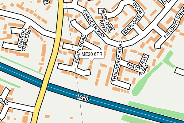 ME20 6TR map - OS OpenMap – Local (Ordnance Survey)