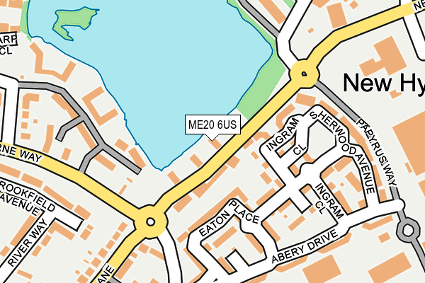 ME20 6US map - OS OpenMap – Local (Ordnance Survey)