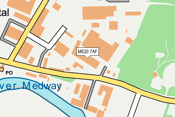 ME20 7AF map - OS OpenMap – Local (Ordnance Survey)