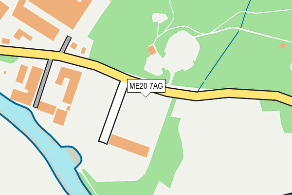 ME20 7AG map - OS OpenMap – Local (Ordnance Survey)
