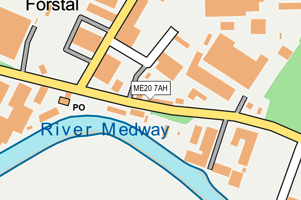 ME20 7AH map - OS OpenMap – Local (Ordnance Survey)