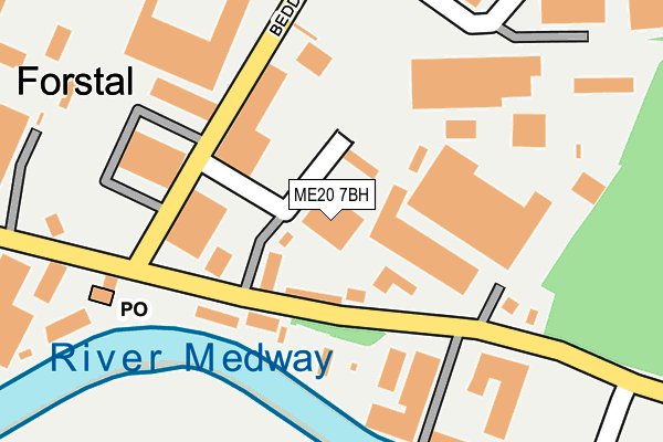 ME20 7BH map - OS OpenMap – Local (Ordnance Survey)