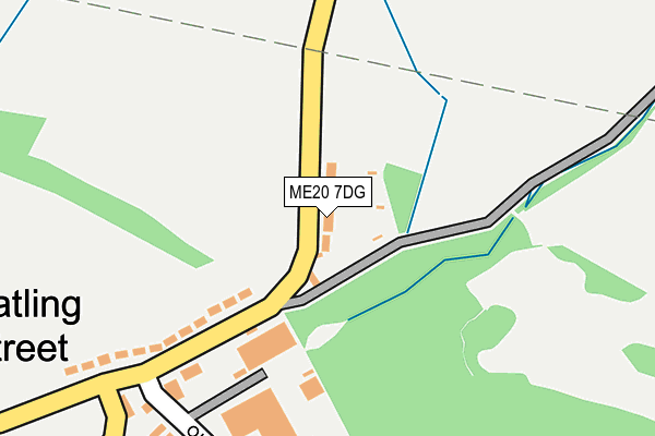 ME20 7DG map - OS OpenMap – Local (Ordnance Survey)