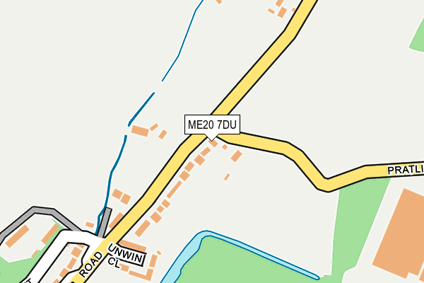 ME20 7DU map - OS OpenMap – Local (Ordnance Survey)
