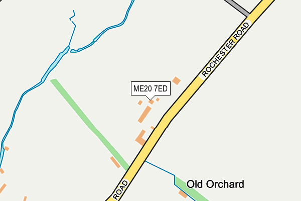 ME20 7ED map - OS OpenMap – Local (Ordnance Survey)