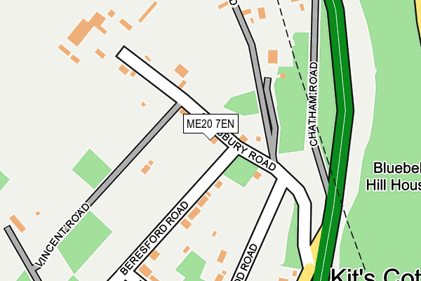 ME20 7EN map - OS OpenMap – Local (Ordnance Survey)