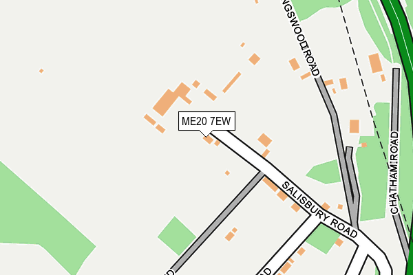 ME20 7EW map - OS OpenMap – Local (Ordnance Survey)