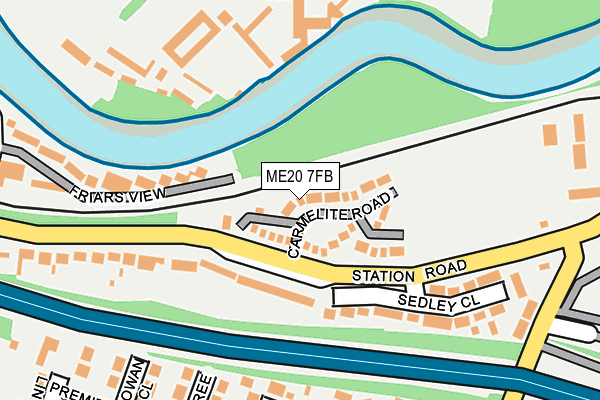ME20 7FB map - OS OpenMap – Local (Ordnance Survey)