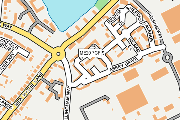 ME20 7GF map - OS OpenMap – Local (Ordnance Survey)