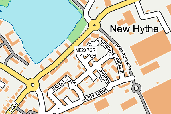 ME20 7GR map - OS OpenMap – Local (Ordnance Survey)