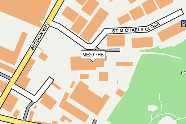 ME20 7HB map - OS OpenMap – Local (Ordnance Survey)