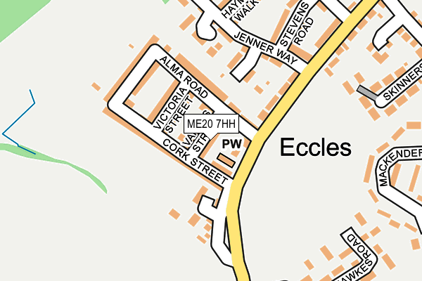 ME20 7HH map - OS OpenMap – Local (Ordnance Survey)