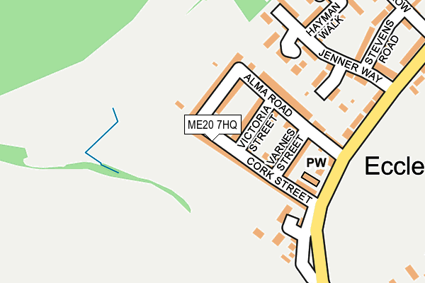 ME20 7HQ map - OS OpenMap – Local (Ordnance Survey)
