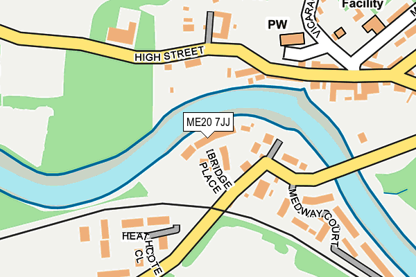 ME20 7JJ map - OS OpenMap – Local (Ordnance Survey)