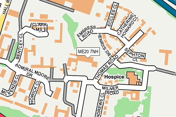 ME20 7NH map - OS OpenMap – Local (Ordnance Survey)