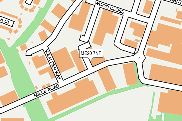 ME20 7NT map - OS OpenMap – Local (Ordnance Survey)