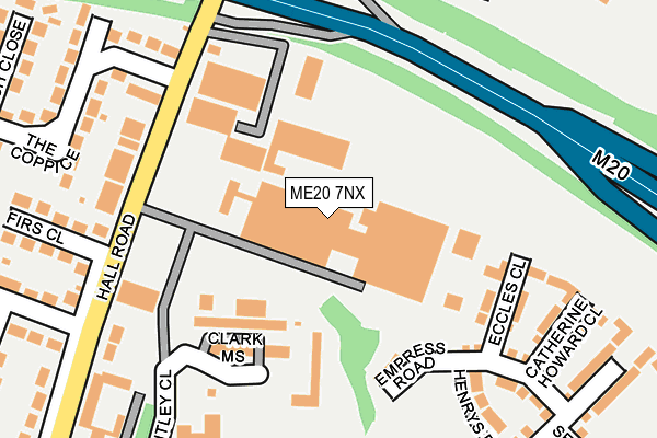 ME20 7NX map - OS OpenMap – Local (Ordnance Survey)
