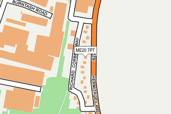 ME20 7PT map - OS OpenMap – Local (Ordnance Survey)