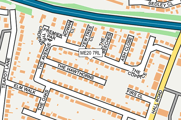 ME20 7RL map - OS OpenMap – Local (Ordnance Survey)