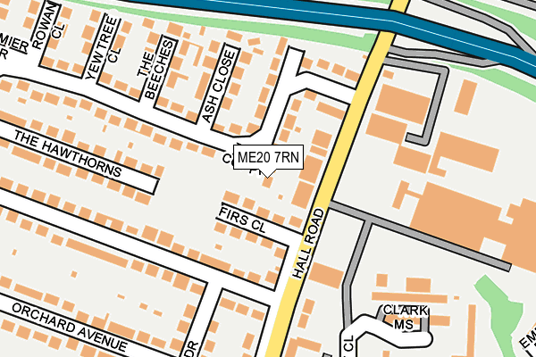 ME20 7RN map - OS OpenMap – Local (Ordnance Survey)