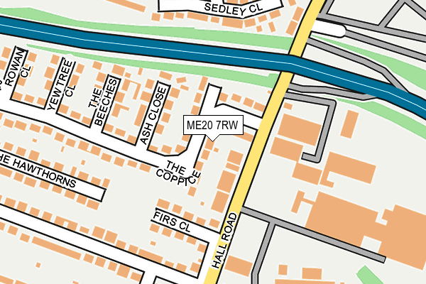 ME20 7RW map - OS OpenMap – Local (Ordnance Survey)