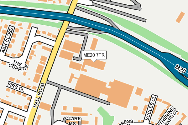 ME20 7TR map - OS OpenMap – Local (Ordnance Survey)