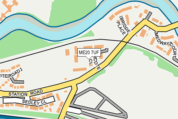 ME20 7UF map - OS OpenMap – Local (Ordnance Survey)