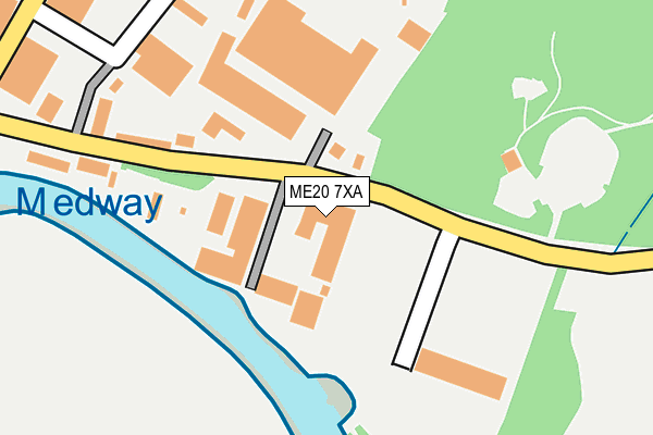 ME20 7XA map - OS OpenMap – Local (Ordnance Survey)