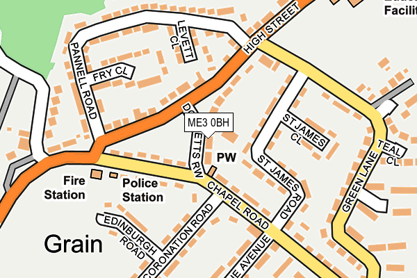 ME3 0BH map - OS OpenMap – Local (Ordnance Survey)