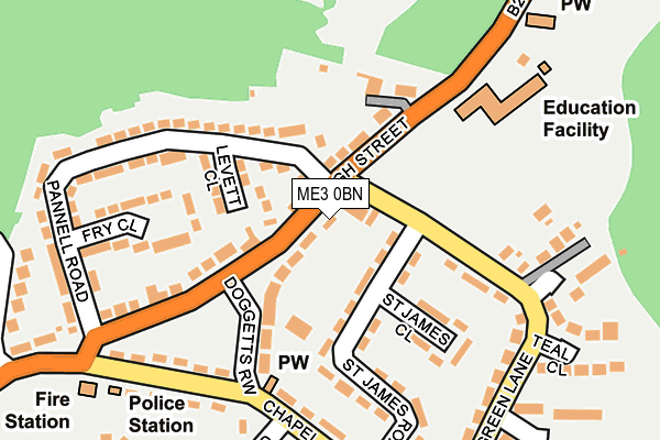 ME3 0BN map - OS OpenMap – Local (Ordnance Survey)