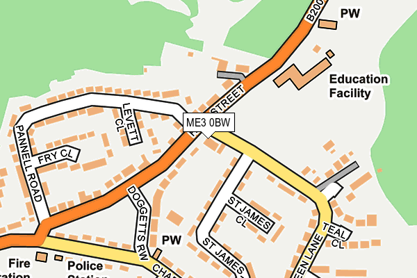 ME3 0BW map - OS OpenMap – Local (Ordnance Survey)