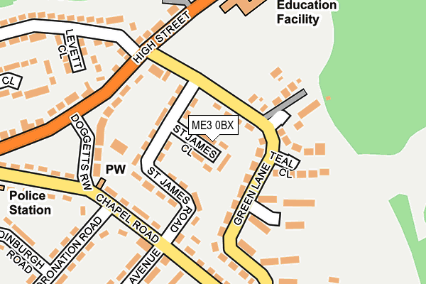 ME3 0BX map - OS OpenMap – Local (Ordnance Survey)
