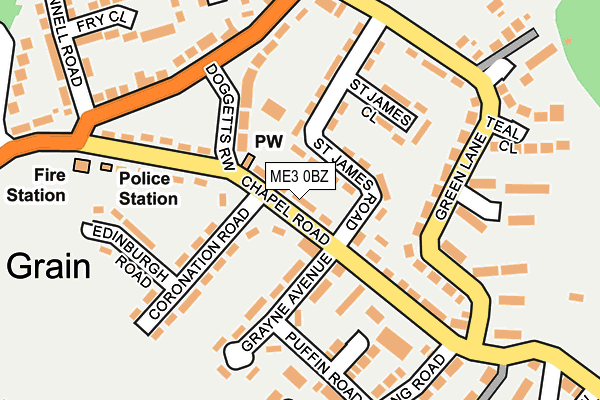 ME3 0BZ map - OS OpenMap – Local (Ordnance Survey)
