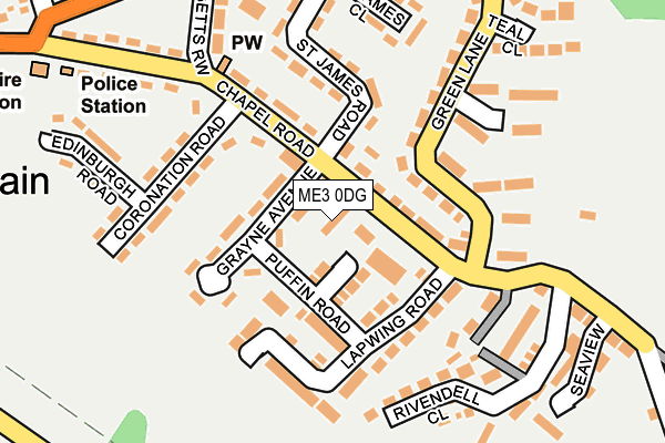 ME3 0DG map - OS OpenMap – Local (Ordnance Survey)