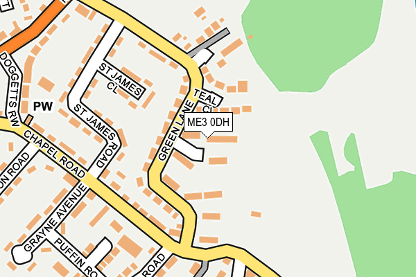 ME3 0DH map - OS OpenMap – Local (Ordnance Survey)