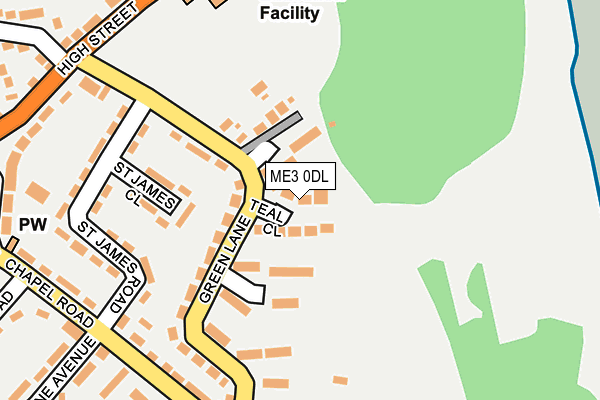 ME3 0DL map - OS OpenMap – Local (Ordnance Survey)