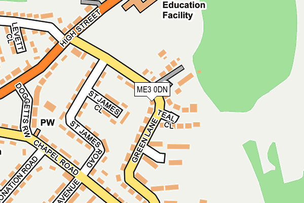 ME3 0DN map - OS OpenMap – Local (Ordnance Survey)