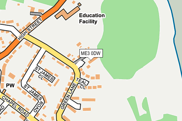 ME3 0DW map - OS OpenMap – Local (Ordnance Survey)