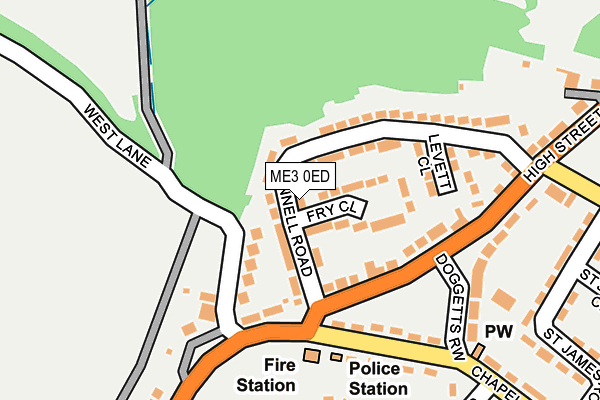 ME3 0ED map - OS OpenMap – Local (Ordnance Survey)