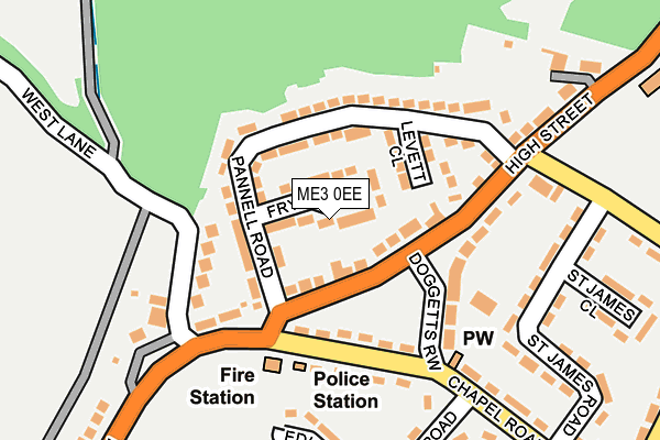 ME3 0EE map - OS OpenMap – Local (Ordnance Survey)