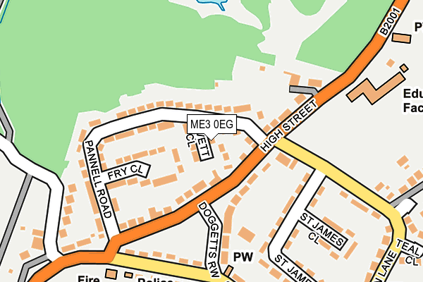 ME3 0EG map - OS OpenMap – Local (Ordnance Survey)