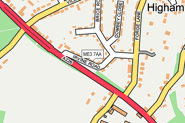 ME3 7AA map - OS OpenMap – Local (Ordnance Survey)