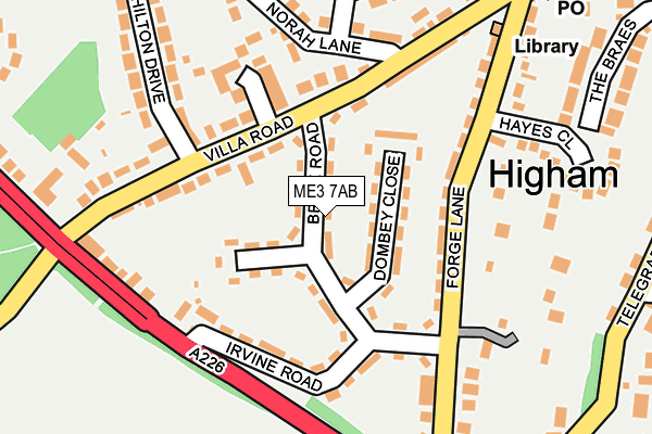 ME3 7AB map - OS OpenMap – Local (Ordnance Survey)