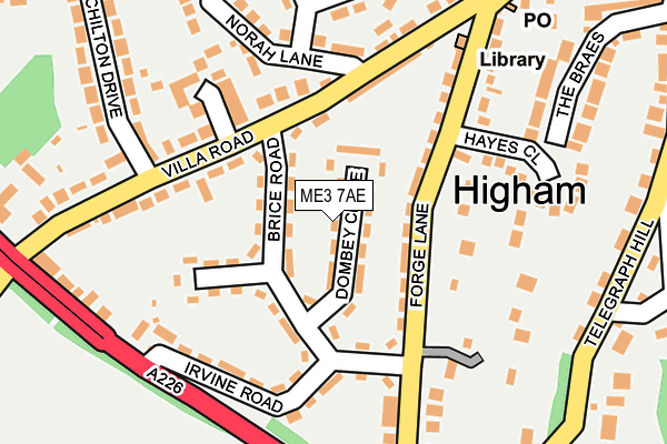 ME3 7AE map - OS OpenMap – Local (Ordnance Survey)