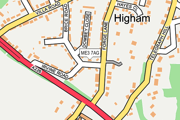 ME3 7AG map - OS OpenMap – Local (Ordnance Survey)