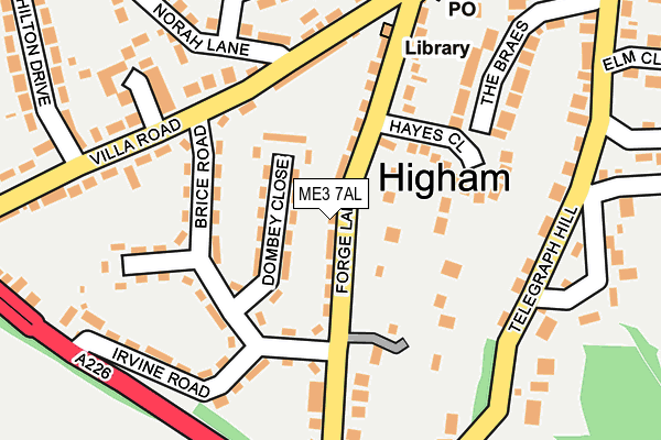 ME3 7AL map - OS OpenMap – Local (Ordnance Survey)