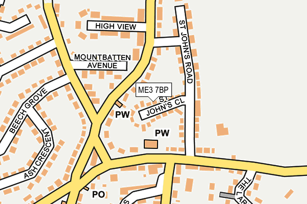 ME3 7BP map - OS OpenMap – Local (Ordnance Survey)